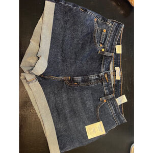 Women's Denizen from Levi's High Rise 3'' Shorts Size 14W Blue